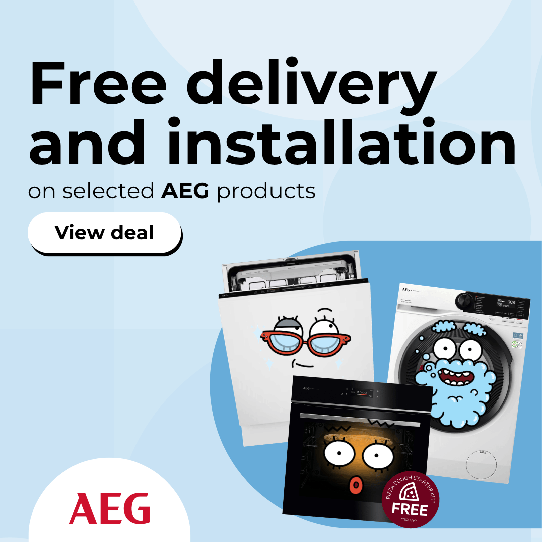 Free delivery and installation on selected AEG products
